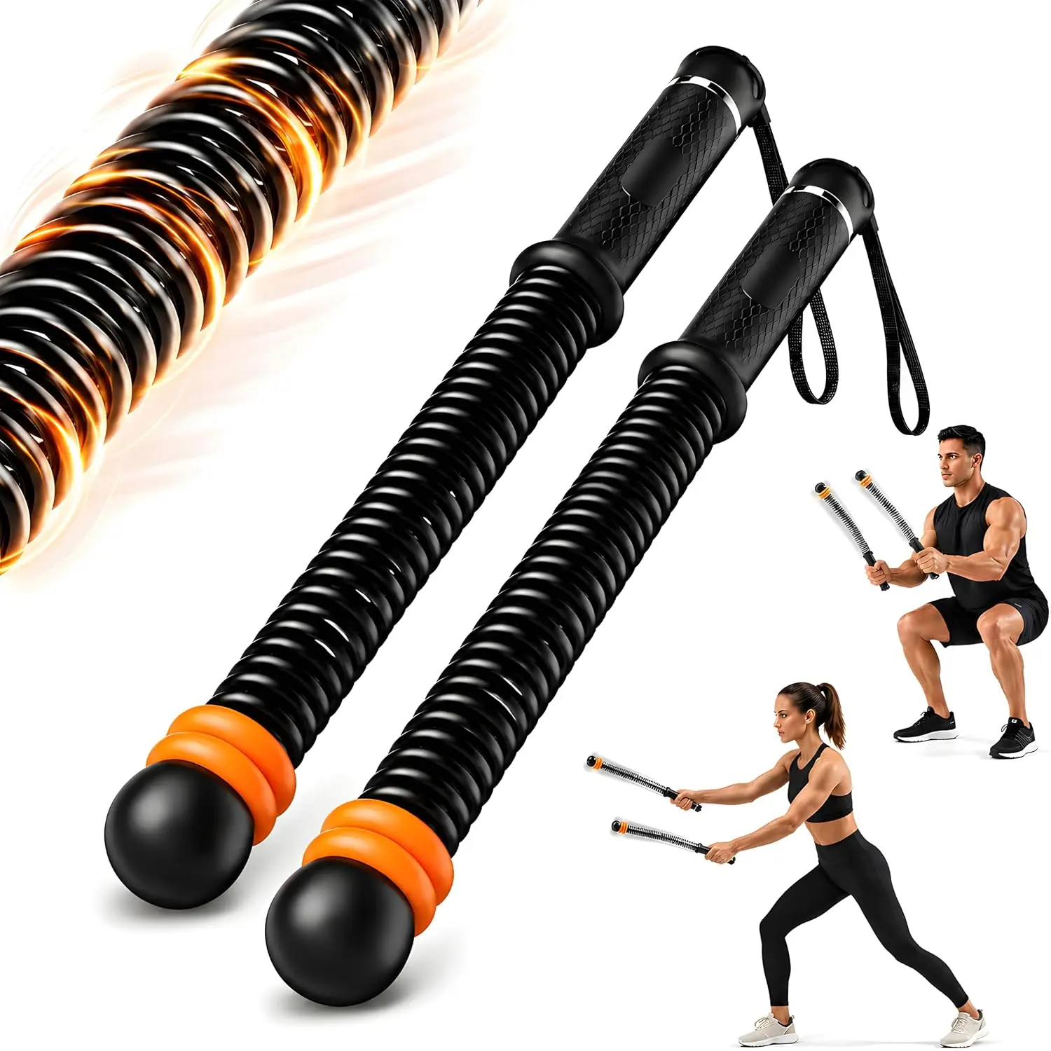 2026 New Unisex Cordless Battle Ropes, Silicone Base Steel Core Weighted Fitness Equipment for Home Gym & Apartment HIIT Training, No-Jump Full-Body Quiet Exercise, Ideal Festival Gift (Hand Strengthener)