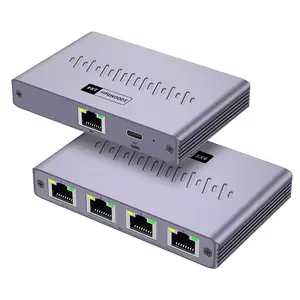 Network cable splitter 1-to-4 gigabit network distributor for simultaneous internet access RJ45 network switch extender