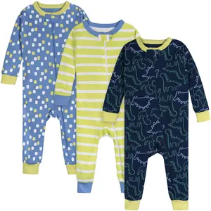 Onesies Brand Baby Boys' Footless Union Suits, 3-pack