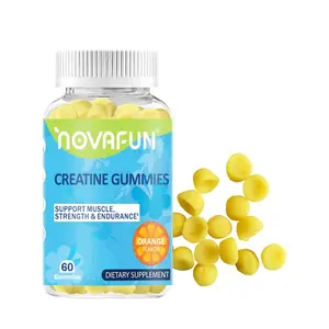 NOVAFUN Creatine Gummies, creatine monohydrate,vegetarian and gluten-free,support muscle strength, endurance, and improved performance during exercise