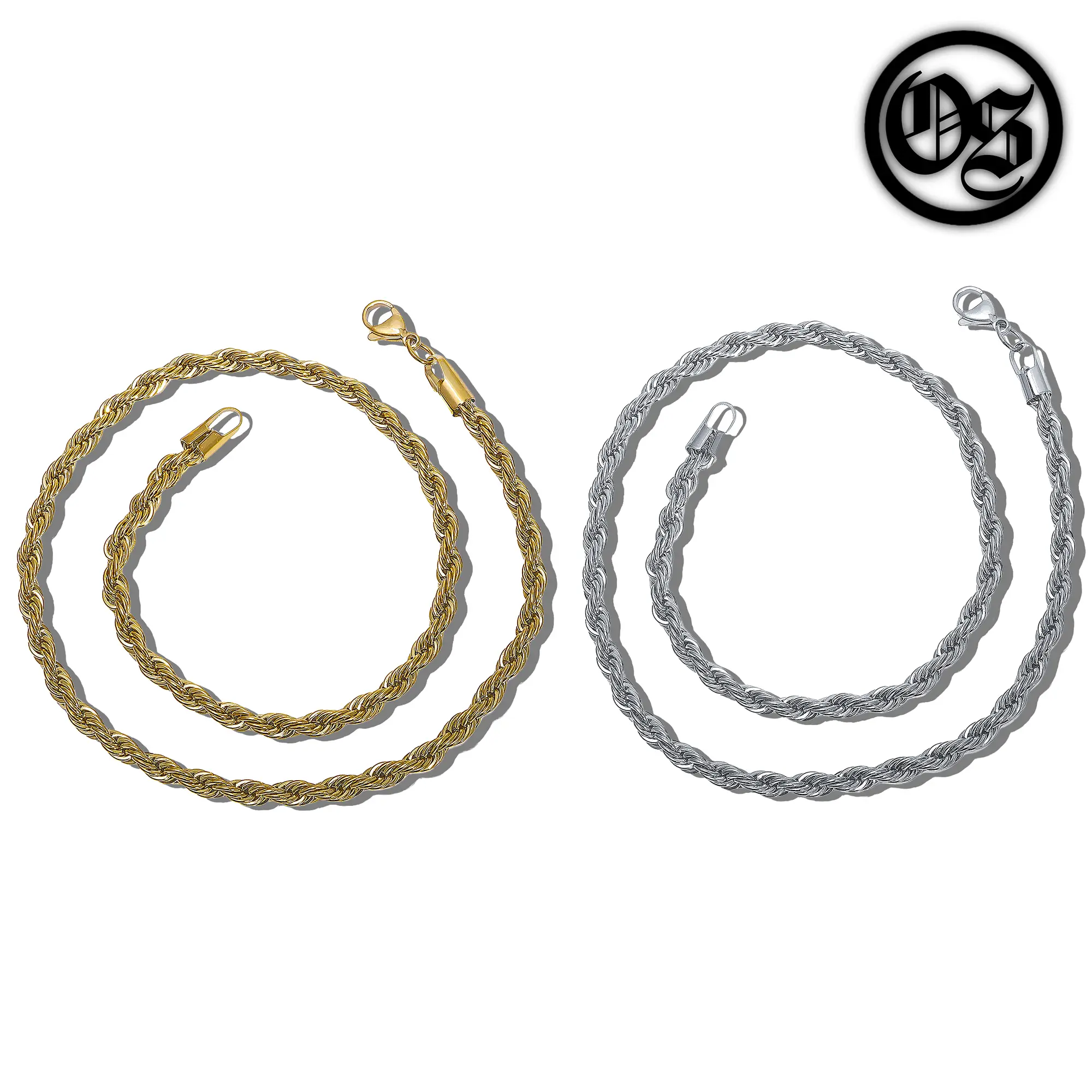 OTHERSIDE Rope Chains - 2-6MM - Silver & Gold