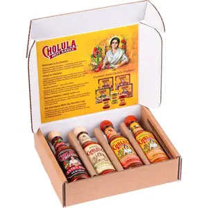 Cholula Variety Pack, 4-Count (Extra Hot, Reserva, Sweet Habanero, Chili Garlic)