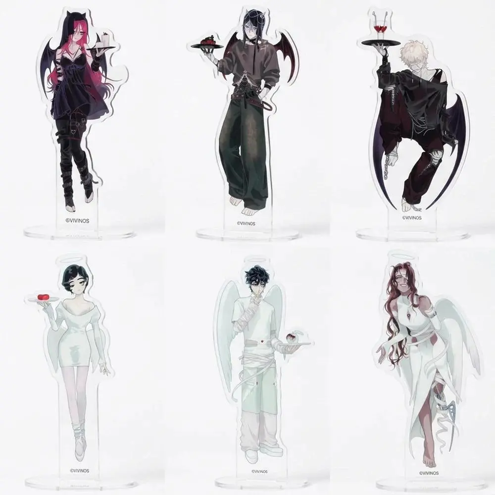 Anime Alien Stage Mizi-Luka-Ivan-Hyuna-Till-Sua Acrylic Standing Plate, 1*pcs Standing Plates, Anime Collectible Figure Stand, Action & Toy Figures, 1-Size House Decoration Desktop Collectible