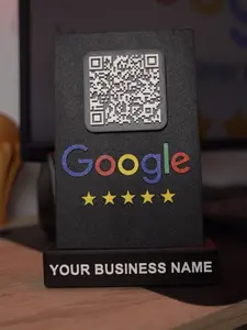 Google reviews stand custom