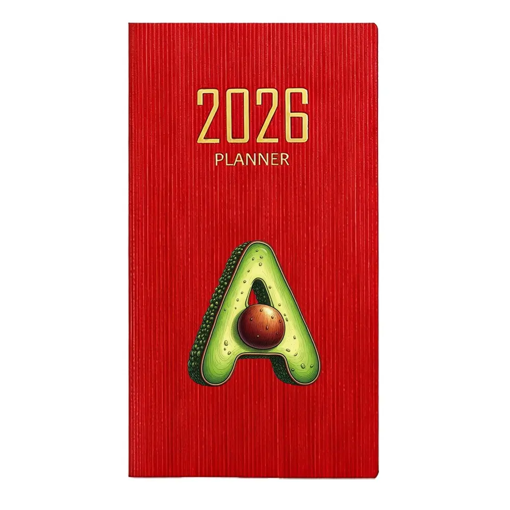 A6/A7 2026 Student Pocket Planner, Calendar Notebook - A-Z Letter