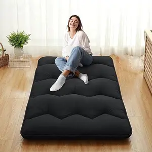 3'' Thick Floor Futon Mattress, Portable Roll Up Tatami Mat for Daybed, Camping, Yoga