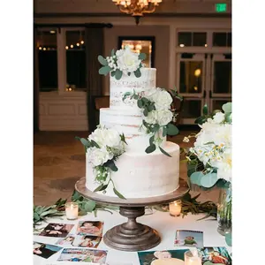 Rinlong 3Pcs White & Green Cascading Cake Flowers Set Fondant Cake Cake Decorating Supplies