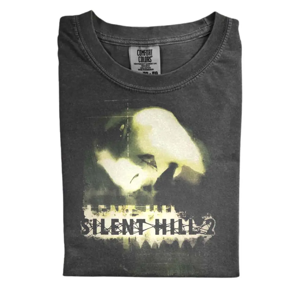 The Silent Hill 2 Retro Y2K Horror Game Comfort Color Shirt, Silent Hill 2 Shirt, Horror Video Game Shirt, Gift for Men, Gift for Women, Crew Neck T-shirt, Trending T-shirt