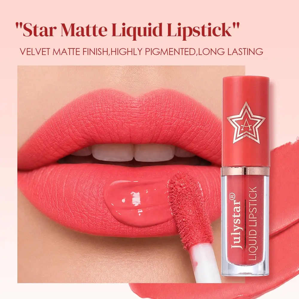 10 Colors Matte Liquid Lipstick, Silky Matte Lipstick, Long-Lasting Waterproof Velvet Lip Gloss, Non-Stick Cup Transfer-Proof Lip Tint, Lip Stains for All-Day Wear