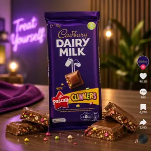 Cadbury Pascall Clinkers Block 6.0oz (170g) Australian