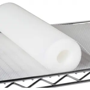 Pantry Shelf Liners for Wire Shelving - 1.2 MM Thick Easy to Cut Metal Liner - Clear Waterproof Plastic Drawer Liner - 10" W x 157" L Translucent Kitchen Cabinet Mat for Shoe Rack