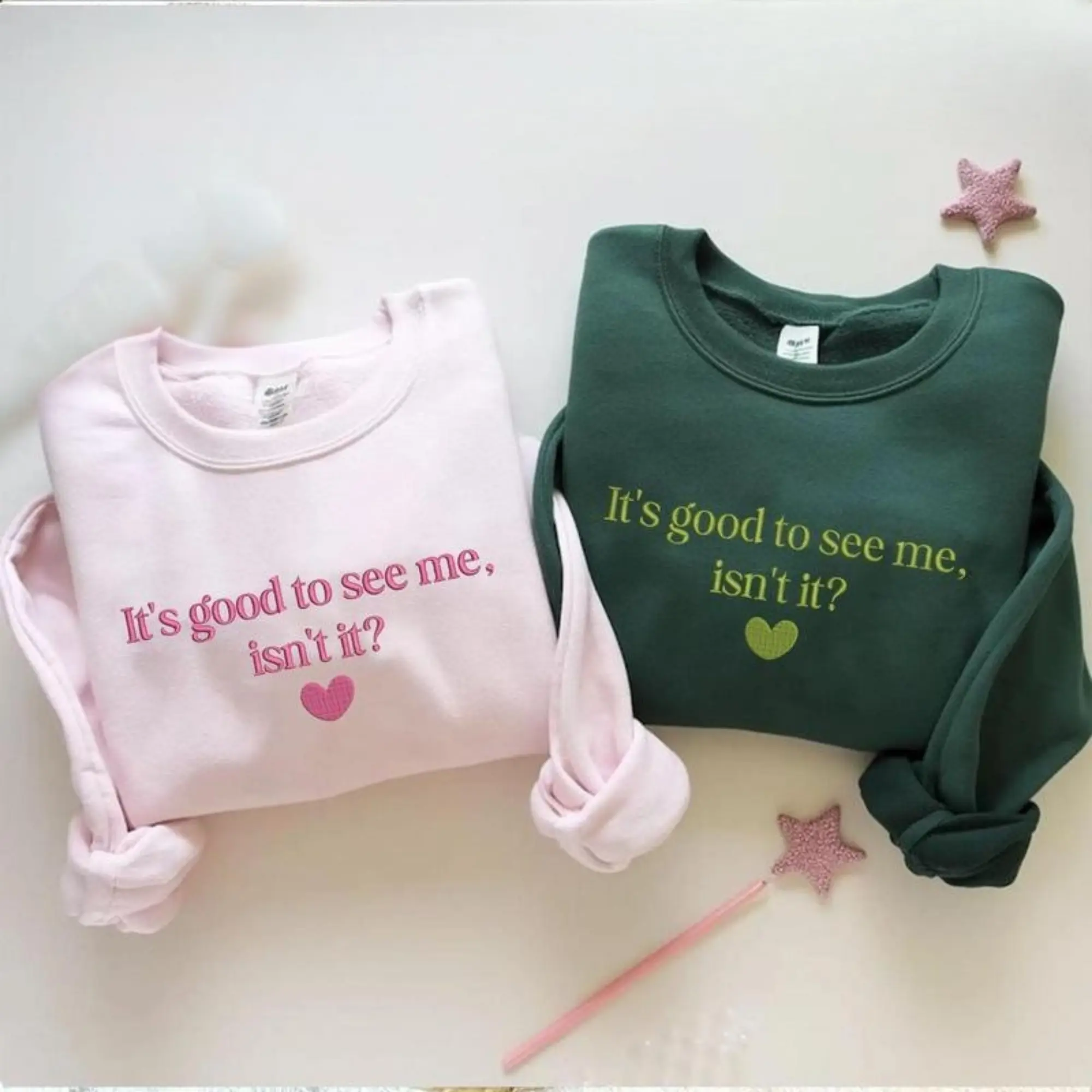 Embroidered It's Good To See Me, Isn't It Wicked T-Shirt Sweatshirt Hoodie, No One Mourns the Wicked Shirt, Musical Theatre Sweatshirt, Broadway Musical Gift