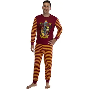 Harry Potter Hogwart's House Crest Tight Fit Adult Cotton Pajama
