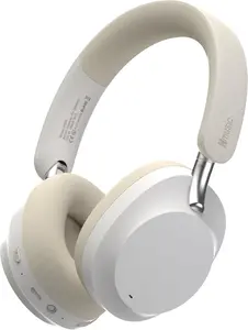 Hmusic MS04 Noise Cancelling Over Ear Headphones,80H ANC Over Ear Headphones 4-Mic ENC w/ Case