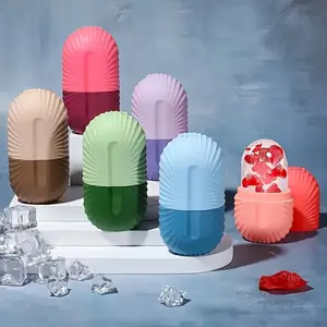 Shell Shaped Ice Face Roller Mold, 1/2/3 Counts Reusable Ice Face Roller, Face Massage Ice Mold, Skin Care Tool for Women