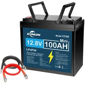 12V 100Ah LiFePO4 deep cycle rechargeable lithium battery, over 5000 life cycles, built-in BMS, perfect backup power, off-grid home energy storage core series, maintenance free,TikTokShopBlackFriday