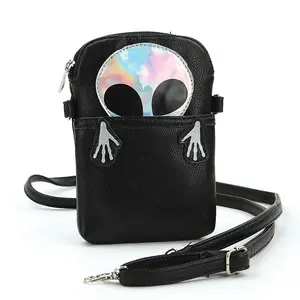 Peeking Alien Pouch Crossbody Bag