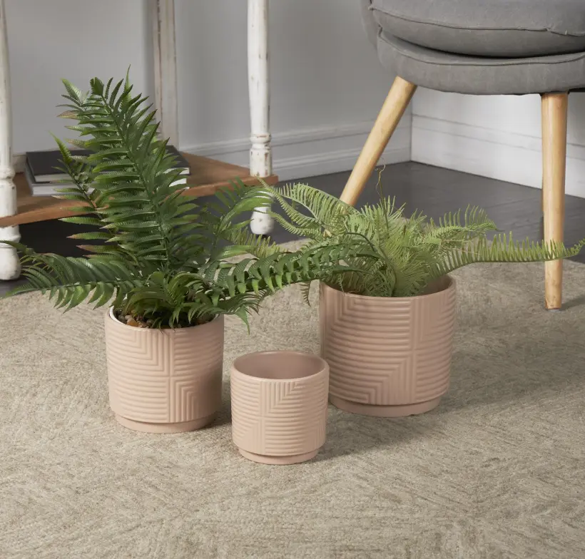 Pink Geometric Planter