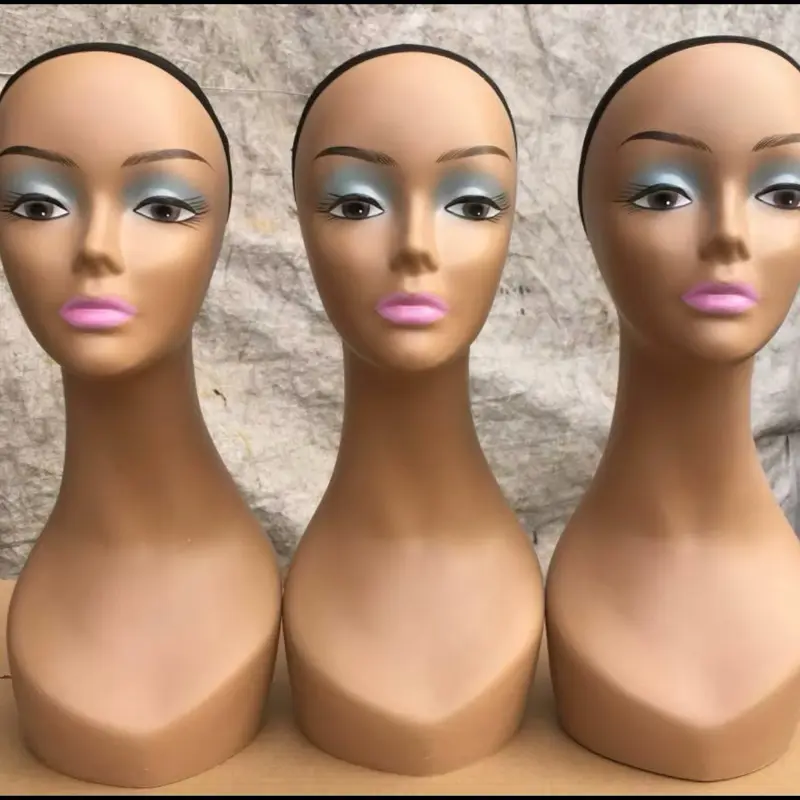 Mannequin Head for Wig Display, Wig Styling & Hair Training (Professional Hairdressing Tool)