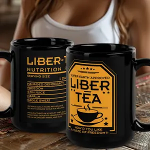 Liber-Tea Coffee Mug 11Oz And 15Oz,  Xmas Gift, Morning Of Liber-Tea,