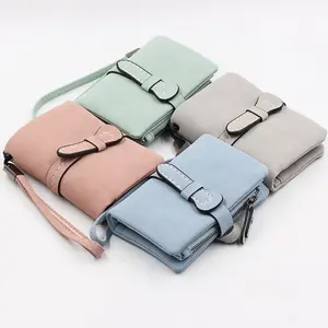 Cute Short Folding Wallet, Portable Mini Handheld Coin Purse, Fashion Slim Card Holder Pocket Money Bag for Daily Casual Use