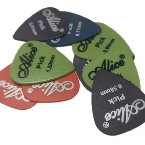 Alice ABS Plastic Guitar Picks Set - Multi-Color, Mixed Thickness (0.58mm-1.50mm) (10-100 pcs) for Acoustic, Electric, Folk, and Bass Guitars