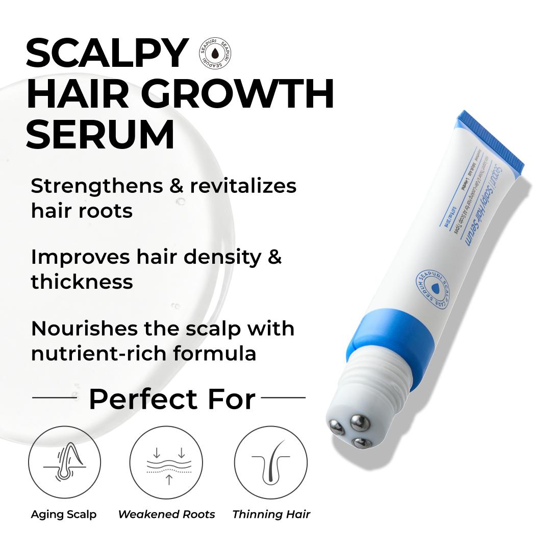 [Seapuri Official] Scalpy Vital Hair Care Set For Thinning Hair | Includes Root Vital Shampoo & Scalpy Scalp Serum | For Thinning Hair,Thickening, Volumizing Hair