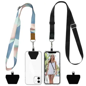 Portable Phone Case Extension Lanyard & Embedded Card Set, Including 2 Hanging Rope & 2 Embedded Card, Mobile Phone Accessories, Phone Strap Holder