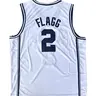 Men’s #2 Flagg Embroidered Short Sleeve Breathable Basketball Mesh Jersey - Blue Devil Spirit Adult Male Athletic Active Top, XXL Fan Shop Apparel for Athletic Training