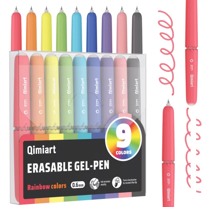 Erasable Gel Pens, 9/45 Colors Rotary Retractable Fine Point Erasable Pens,Vibrant Color Selection,Cute Eggshell Design,Erasable Ink,Make Mistakes Disappear for Drawing Writing Planner and Crossword Puzzles, Unique Pens