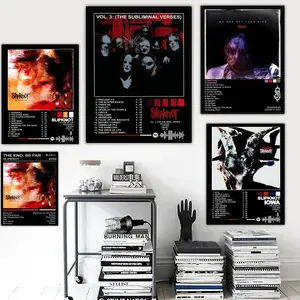 Slipknot Band Poster, Heavy Metal Music Wall Art, Dark Rock Room Decor, Iconic Band Artwork Print, Gift For Metal Music Fans