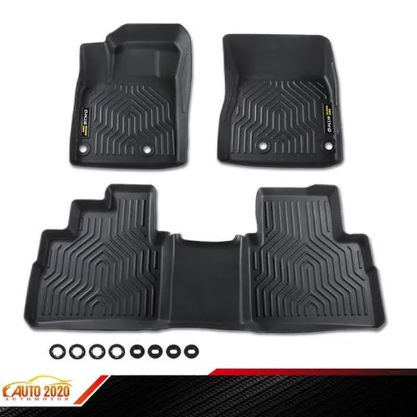 TPE 3D Molded All-Weather Car Mat Set, Anti-Slip Automotive Mats for Nissan Rogue 21-23, 3PC Car Accessories