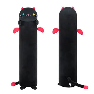 MeWaii  Plush Body Pillow, Demon cat  Stuffed Animals Kawaii Plushies Pillow Glow in The Dark Gift for Girls Boys, Birthday Gifts Halloween Christmas Gift for Girls Boys