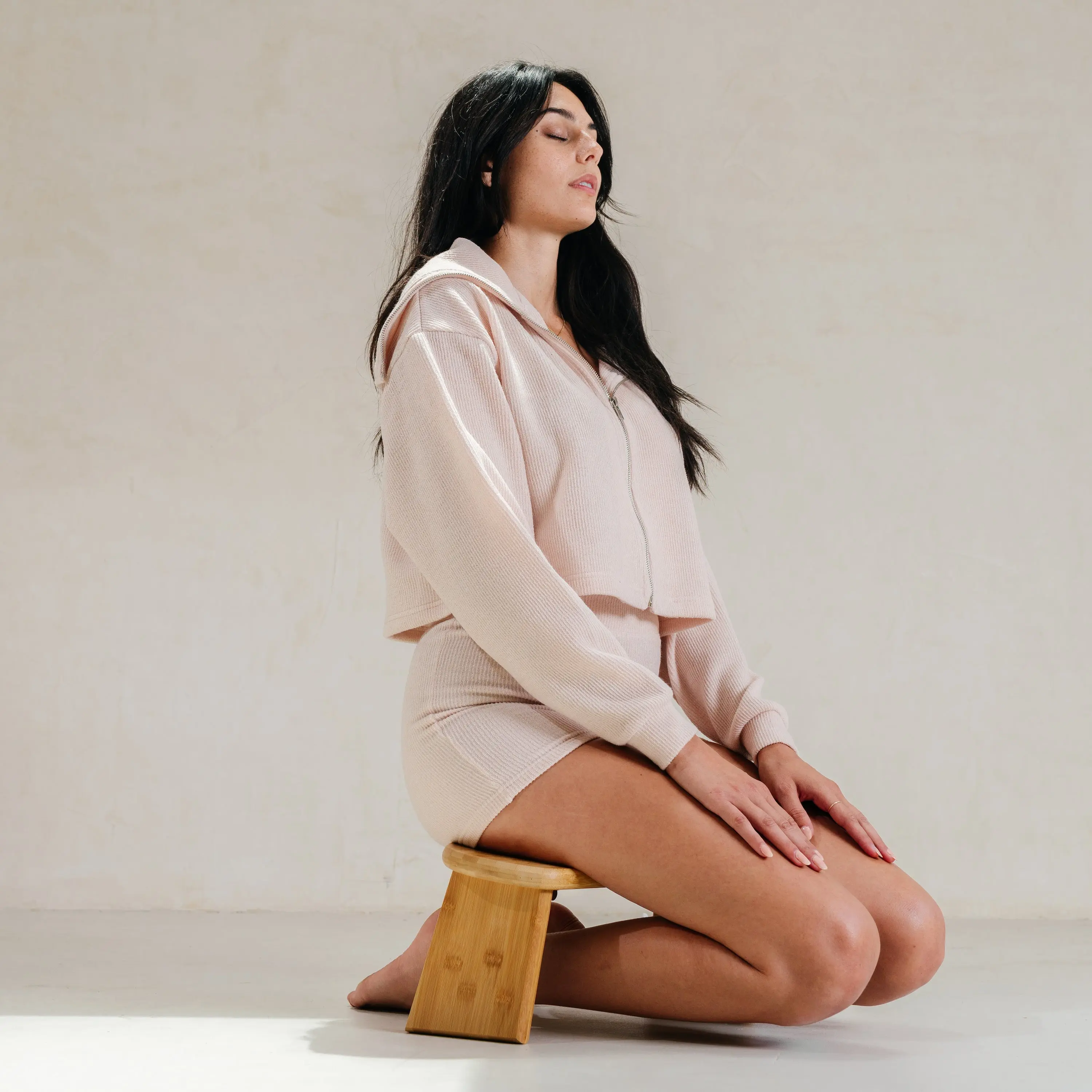 Folding Bamboo Meditation Bench