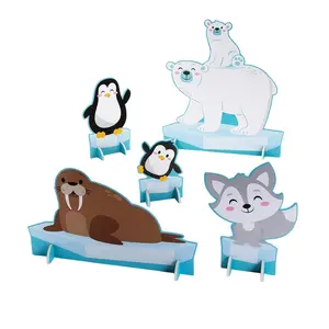 Winter Animals Centerpiece - 5 Pc.
