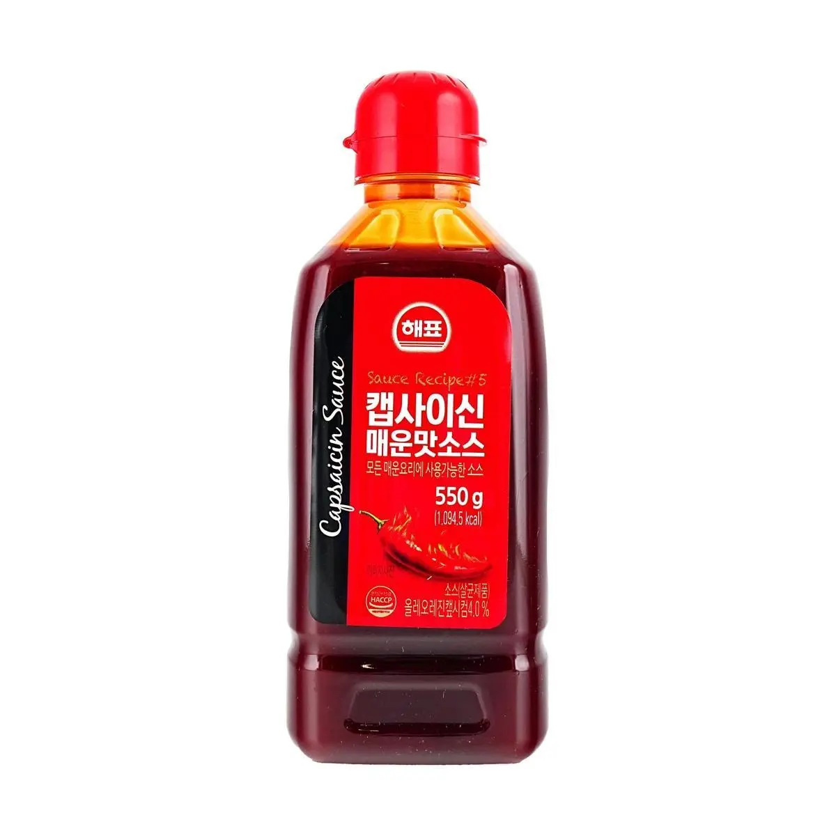 HAEPYO Korean Gochujang - Authentic Spicy Red Pepper Paste for Cooking, Stir-fries, Tteokbokki - 550g