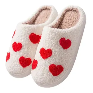Womens Mens Slippers Retro Memory Foam Cute Cartoon Plush Fluffy Warm Fur Lined slippers Indoor House Home Winter Shoes