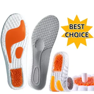High-Elastic Sports Insoles Anti-Slip Ergonomic Shock Absorption Inserts for Work Boots & All Shoes Comfortable All-Day Standing Support