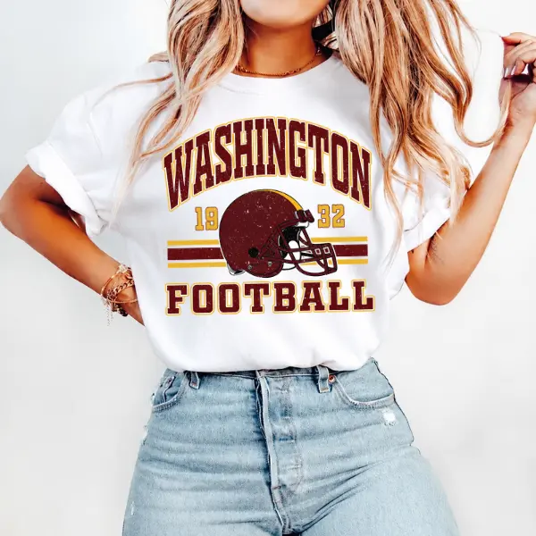 [Comfort Color 1717] Washington Football Vintage Style Comfort Colors T-Shirt, Washington Crewneck Commander Shirt, Washington Fan Gift