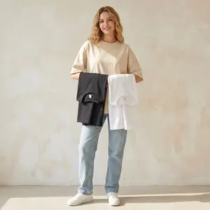 【Limited time deal】【Fast Shipping】Women's Short Sleeve T-Shirts Multipack, Loose/Relaxed Fit Solid Color Round Neck Casual Tee Tops Women Underwear Summer Tshirt #SummerVibes（T-shirt only） oversized