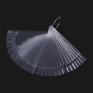 Fan-shaped Clear Gel Nail Polish Color Card, Gel Nail Color Card Spiral Fan-shaped Manicure Nail Art Polish Practice Display Tips, Nail Art Design, Nail Polish Cards
