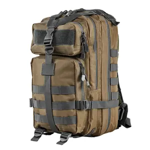 Heavy Duty MOLLE 1 to3 Day Hunting Trekking Rucksack Backpack Tan w/ Urban Gray