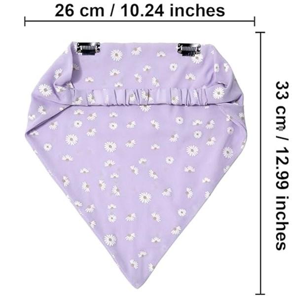 3PCS/Set Chic Style Floral Printed Elastic Hair Scarf Headband Chiffon Head Kerchief Headband Flower Hair Scarves Hair Clips Hair Bandanas Decoration