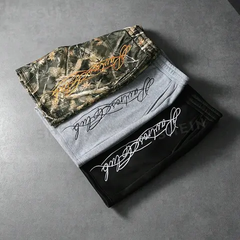Premium Lightweight Jersey Shorts for Men | Vintage Camo & Essential Black Grey | Comfortable Elastic Waist Athletic Training Shorts for Gym, Skateboard, and Travel | Athletic Casual Shorts | Lightweight Workout Shorts