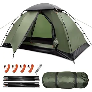 Backpacking Tent for Camping Hiking Ultralight Tent for Waterproof Windproof Outdoor Two Doors Tents Easy Quick Setup Lightweight Instant Tents