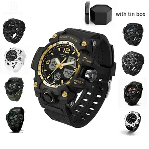 Men's Digital Sport Watch Water-Resistant Wristwatch with Dual Display for Outdoor Fitness Activities & Active Lifestyles,Christmas gift