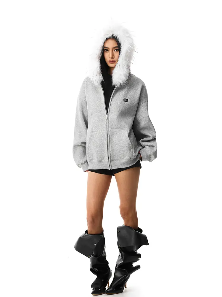 FDR Cloud Classic Unisex Hoodie Oversized | Slim Fit Zip-up