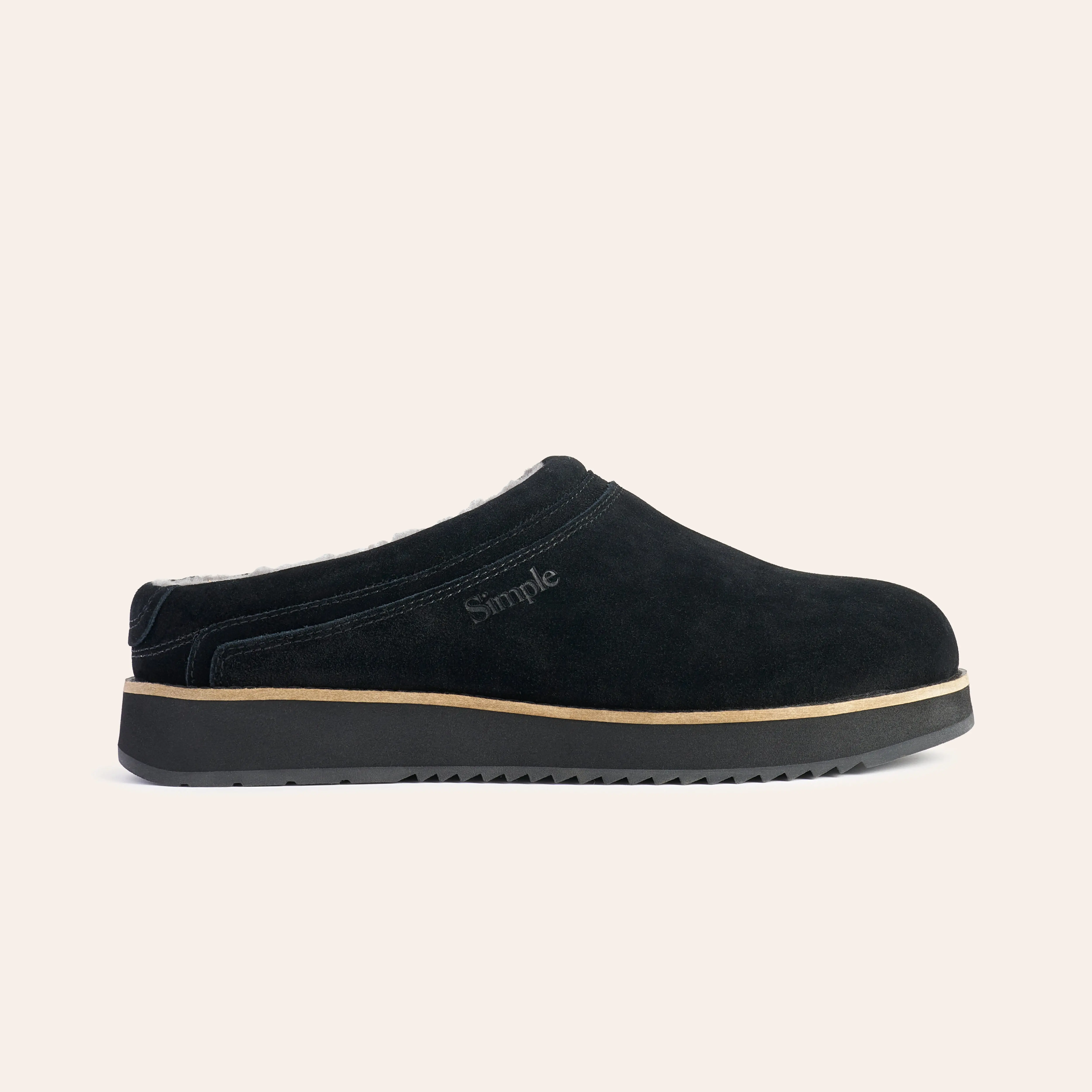 Simple Classic Shearling Clog