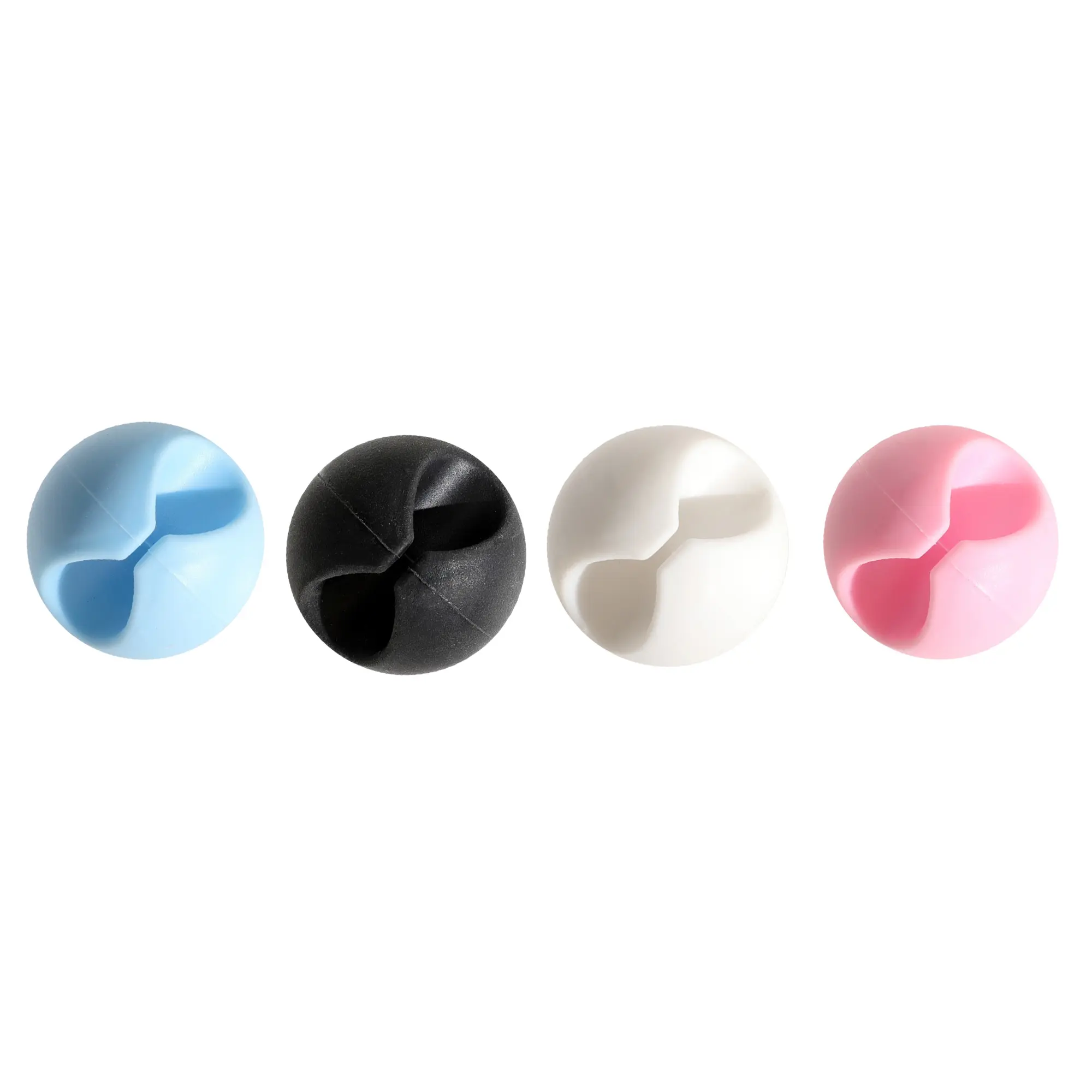 4 Counts Cable Clips, Strong Adhesive Cable Holder, Cable Organizer for Desk, Wire Holders for Nightstand, Home and Office, Various Vibrant Hues