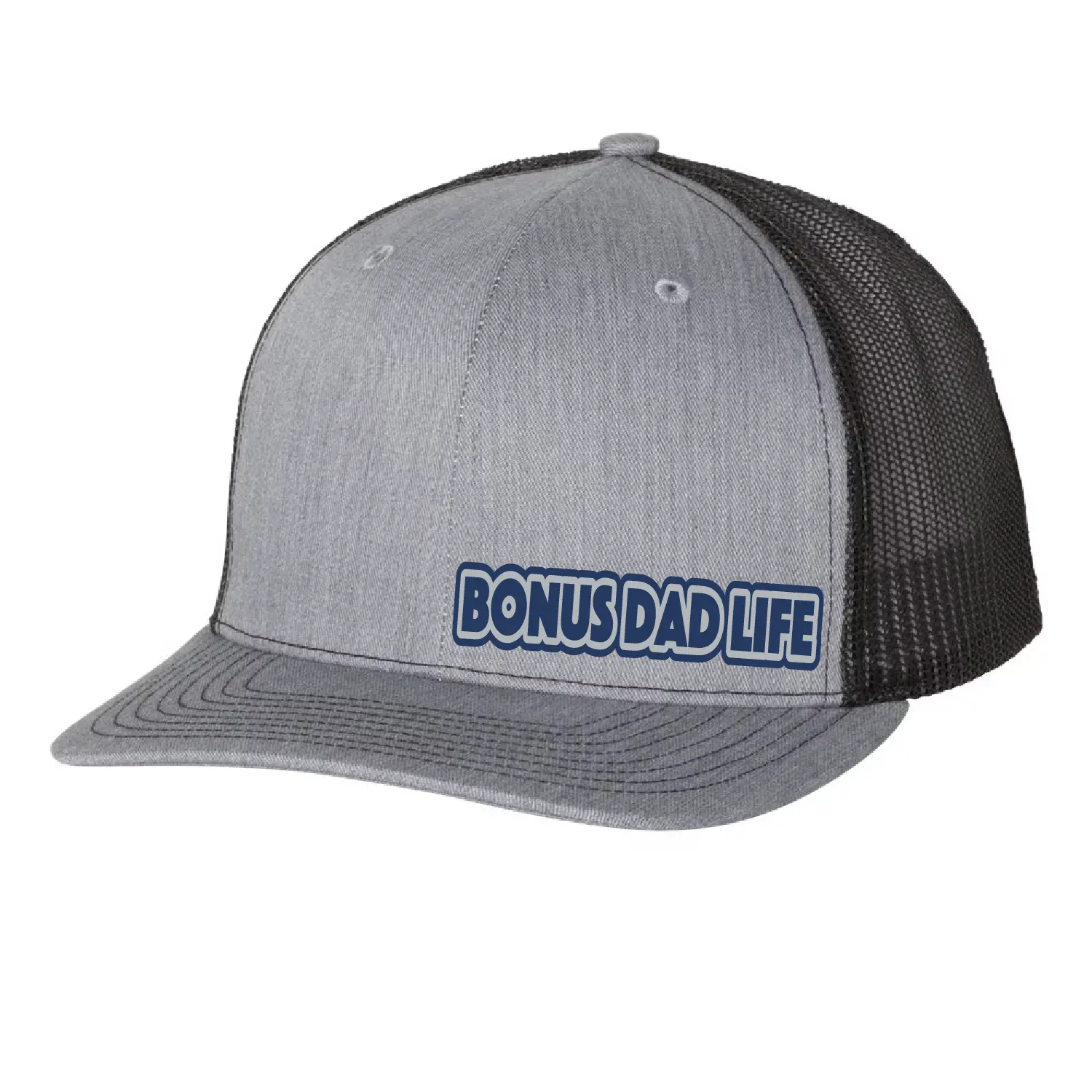 Bonus Dad Life Leather Patch Hat, Custom Dad Hat, Bonus Dad Cap, Trucker Hat, Father's Day Gift, Stepfather Gift